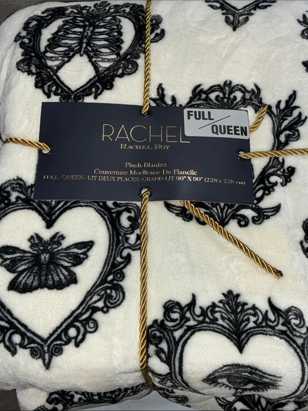 Rachel Roy witchy symbols plush blanket